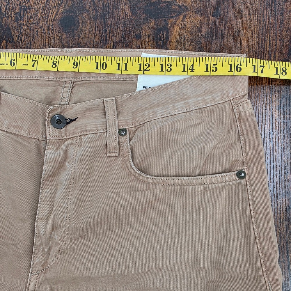 Rag & Bone Fit‎ 2 Slim Leg Pants Mens 32X34 Khaki Tan Cotton Chino - Picture 6 of 8